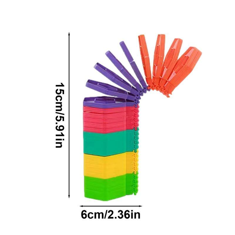 Early Development Educational Folding Coil Gear Clapping Toy For Stress Relief Colored Stacked Circles Funny Folding Toy