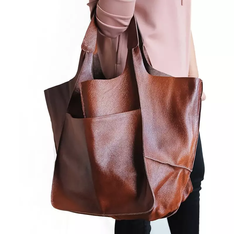 Handbag for Womens'  Pouch Large One-shoulder tote bag Female Handbags Women Shoulder Bags With Short Handles Leather PU Lady Sh