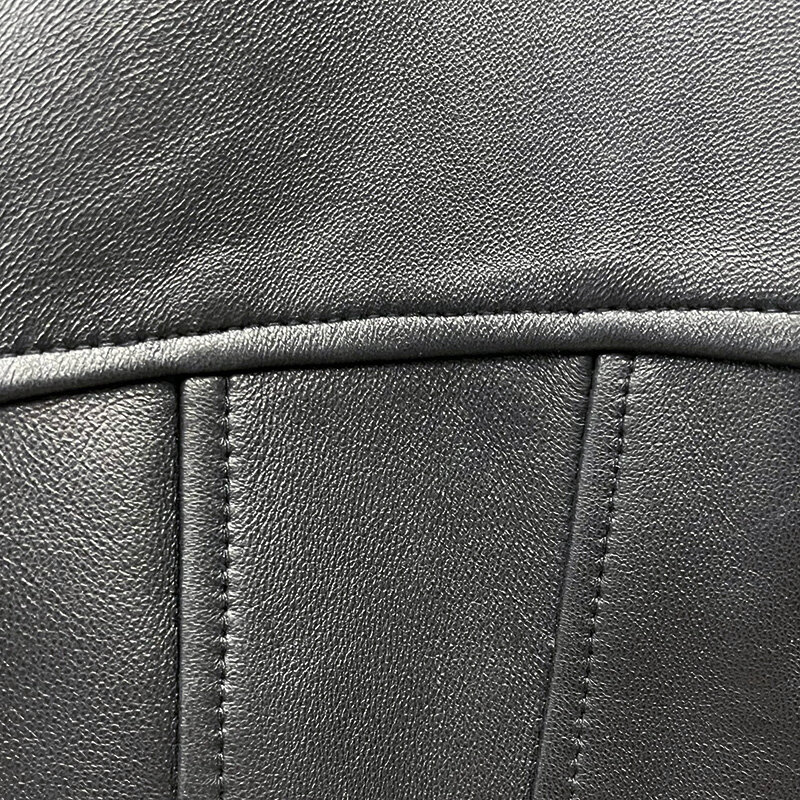 Женская кожаная куртка в новом стиле, модное пальто из натуральной кожи с баской на талии, уличная одежда, женская одежда GT5541