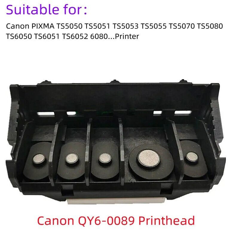 Cabezal de impresión QY6-0089 para impresora Canon, cabezal de impresión para PIXMA TS5050, TS5051, TS5053, TS5055, TS5070, TS5080, TS6050, TS6051, TS6052, TS6080