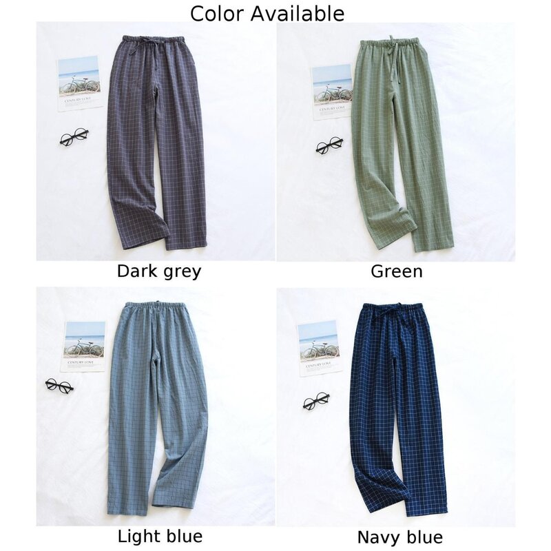 Nowe spodnie codzienne spodnie dresowe do spania smukłe miękkie spodnie aktywne spodnie kraciaste bawełniane spodnie sportowe piżamach