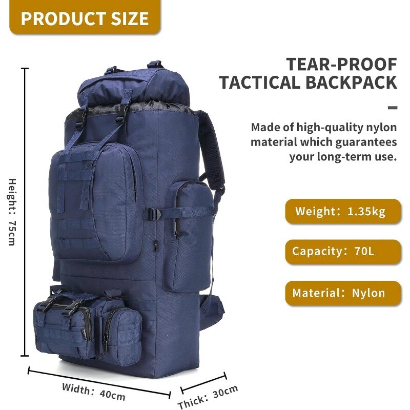 Taktyczna wojskowa plecak atak Molle torba plecak górski plecak sportowy outdoorowy