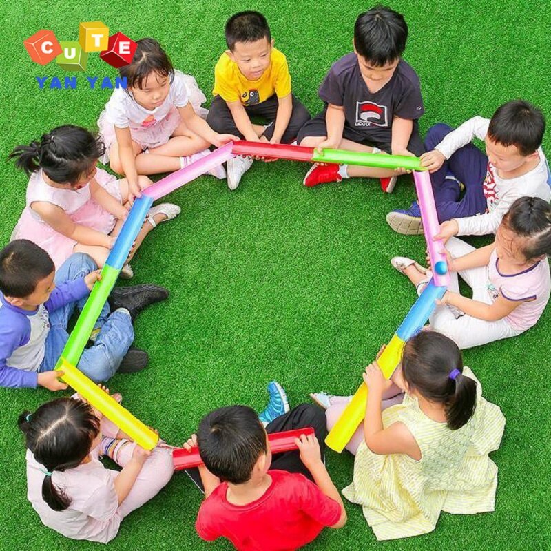 Kinder Outdoor-Spielzeug Pipeline Herausforderung Spiele Erwachsene Teambuilding-Aktivitäten Kinder sensorische Integration Training Spielzeug ball Sport