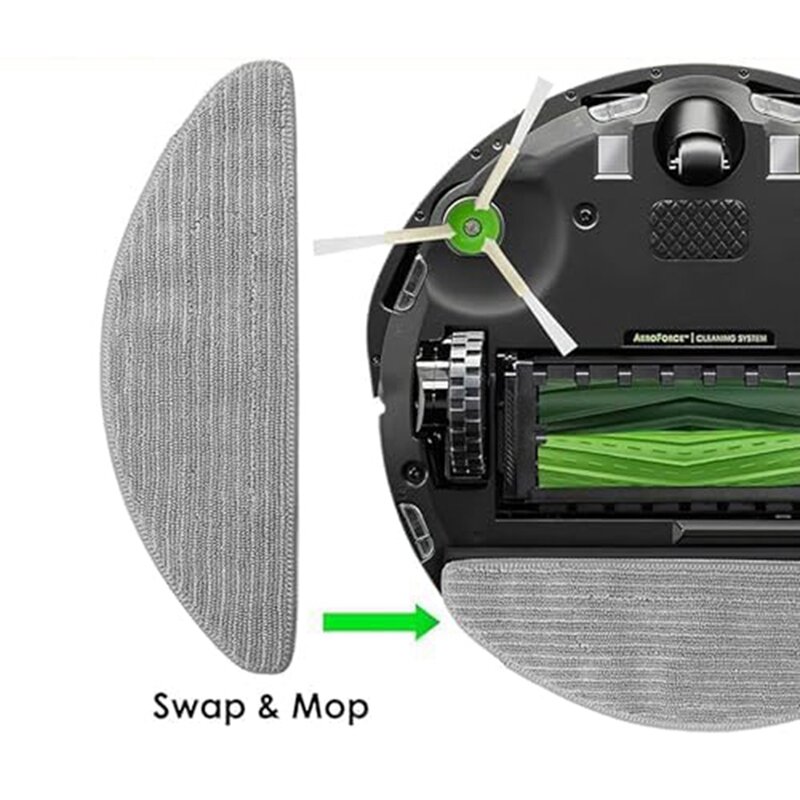 ผ้าเช็ดไม้ถูพื้นผ้าอุปกรณ์เสริมอะไหล่สำหรับ iRobot Roomba I5คอมโบ I5 + J5 J5 + เครื่องดูดฝุ่น
