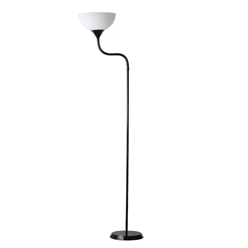 71 ''galaretowa lampa podłogowa z gęsią szyjką, czarna, klasyczna, dla dorosłych
