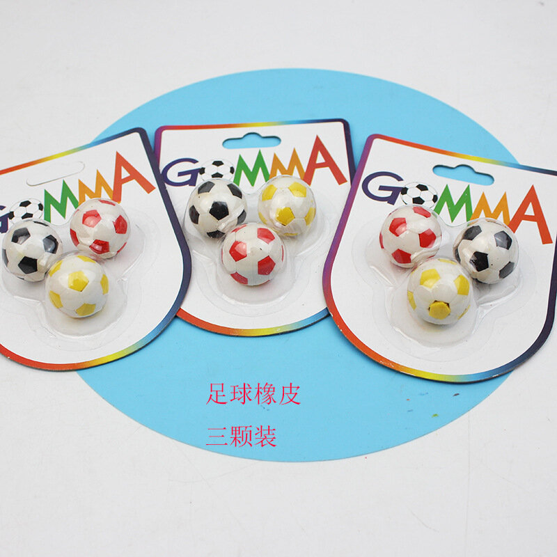 Student Creatieve Simulatie Bal Rubber Combinatie Voetbal Vorm Gum Kinderen Educatief Speelgoed Cadeau