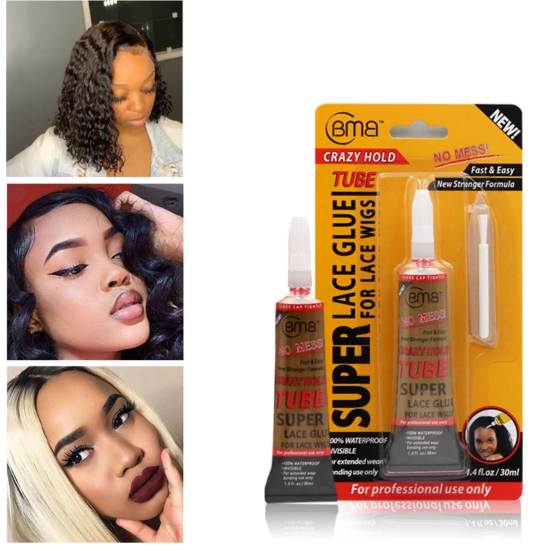 BMB-Super Hold Lace Wig Glue, Adesivo de substituição do cabelo, Impermeável, Cola de peruca frontal, Resistente a óleo, Cola de cabelo para peruca