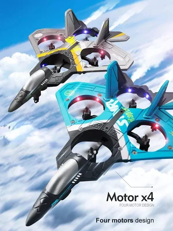 RC Remote Control Airplane 2.4G 6CH Remote Control V17 Fighter Hobby Plane Glider Airplane EPP Foam Toys RC drone Kids Gift