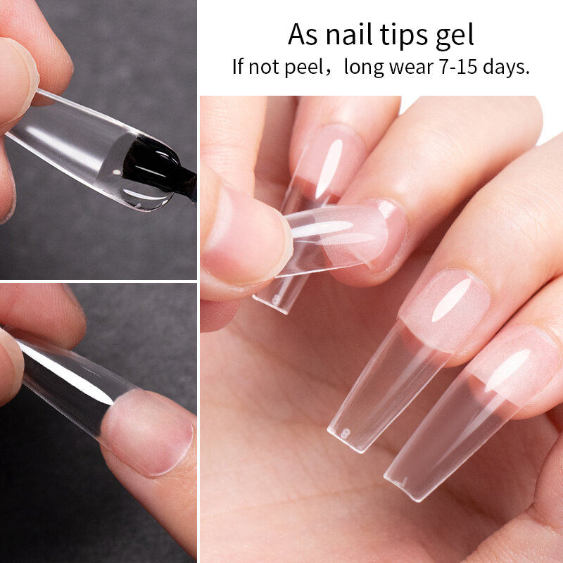 Bozlin 2 in 1 Grundierung abziehen Acryl No-Acid Primer Nail Art Gel Nagellack für Nail Art Design entfernen Basis lack einweichen