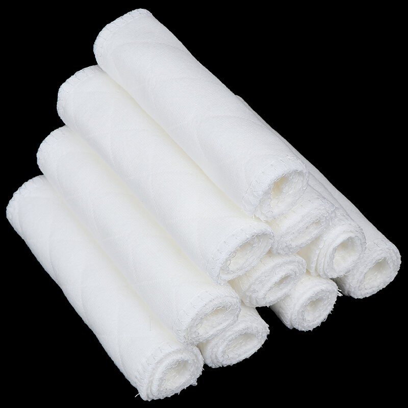 Forros de pañales lavables, pañal de tela para bebé reutilizables suaves de 3 capas, algodón lavable, cuidado del bebé
