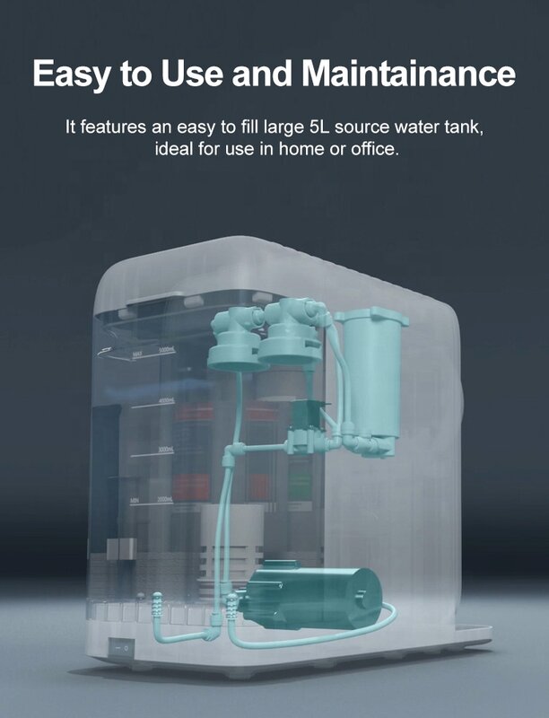 إنفيتيك-كونترتوب فلتر مياه التناضح العكسي ، جهاز تنقية المياه من 5 مراحل بخزان غالون