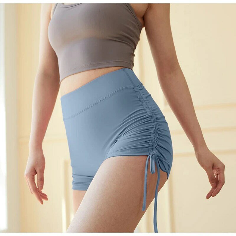 Solid Seamless Yoga Shorts Women Soft Workout Tights Fitness Outfits Yoga Pants Gym Wear