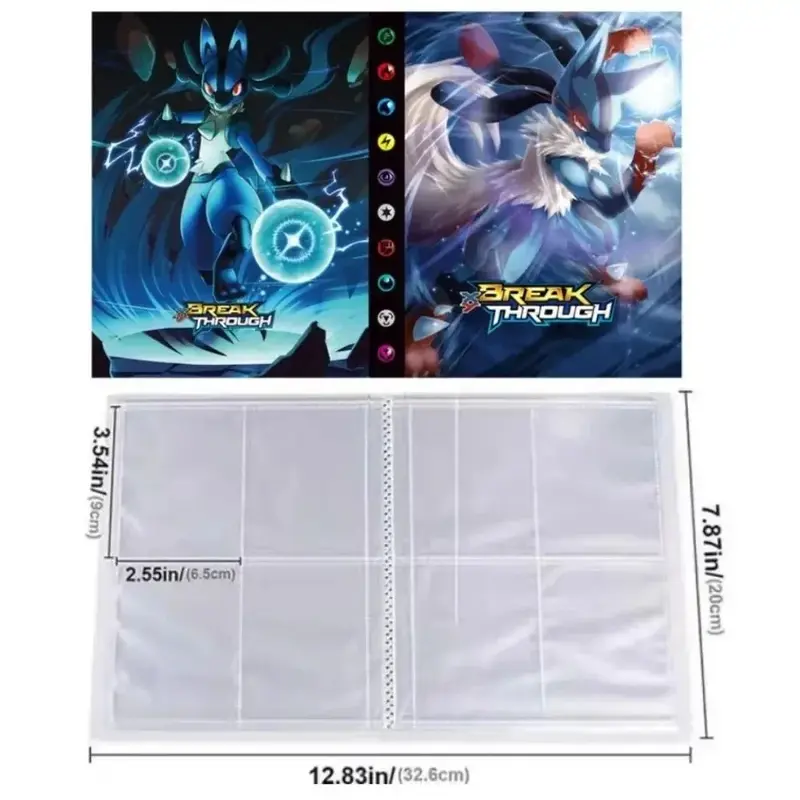 2024 new styles pokemon map collection 240 pcs holder collections pokemon cards album book gift for kids