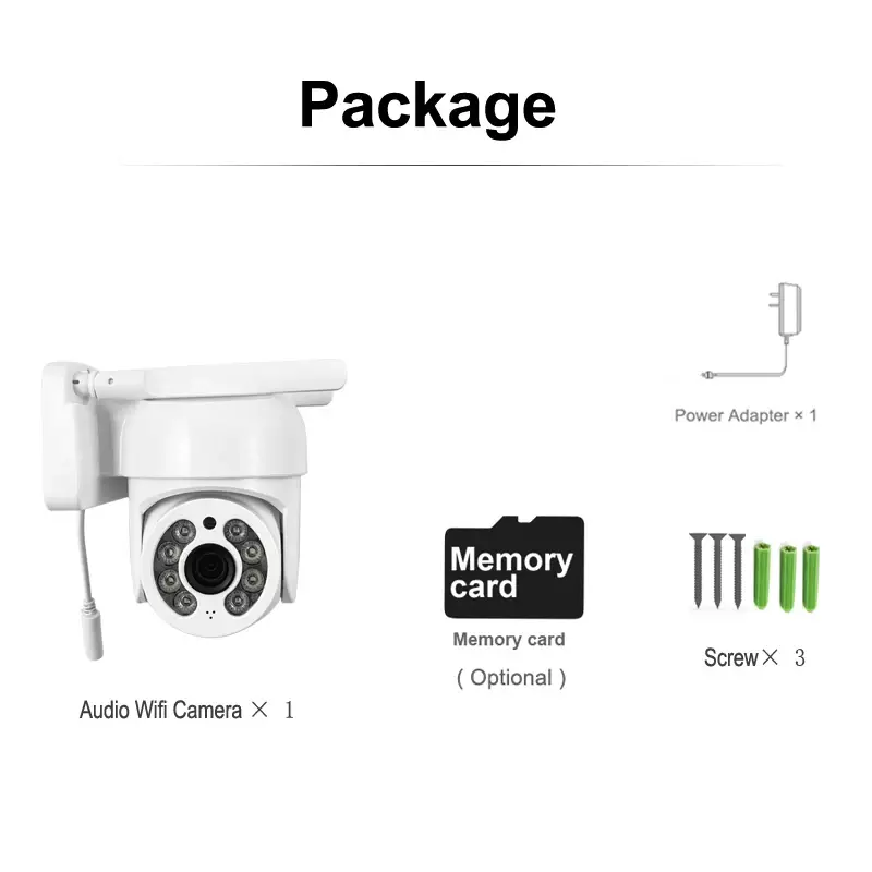 Camera WIFI Surveillance AI AutoTracking security camera Security Video CCTV Outdoor Audio Night Full Color Wireless Waterproof
