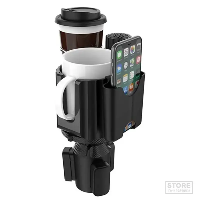 Soporte de taza de coche, Base ajustable, soporte de café para teléfono móvil