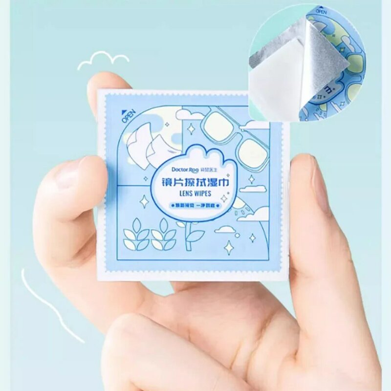 200 Pieces Disposable Lens Wiping Wipes Cleaning the Screen Mobile Phone and Computer Lens Care
