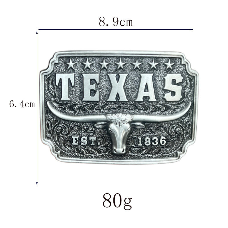 Texas bullhead belt buckle Western style