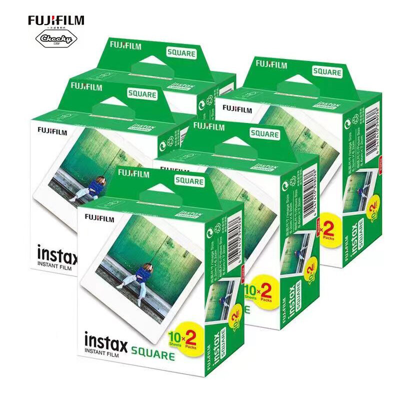 Fujifilm instax quadratischer film weißer rand fotopapier 20 blätter für fujifilm sq10 sq6 sq1 sq20 sofort filme kamera share sp-