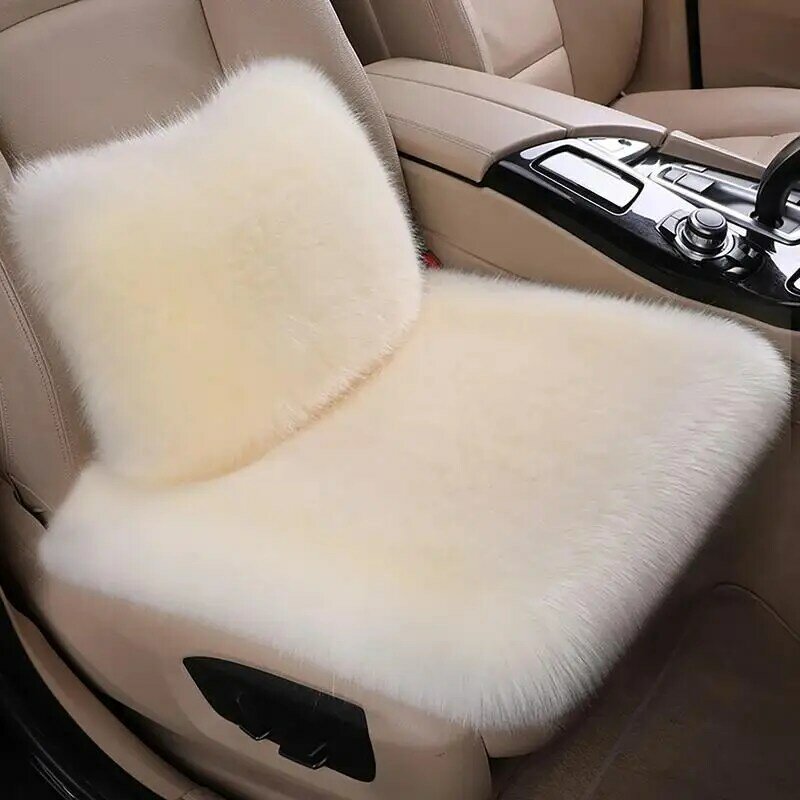 Pluszowe poduszki do samochodu poduszki poduszka do siedzenia cały sezon poduszki samochodowe zimowe pluszowe siedzenie zmywalne poduszka na krzesło akcesoria do wnętrza fotelika samochodowego