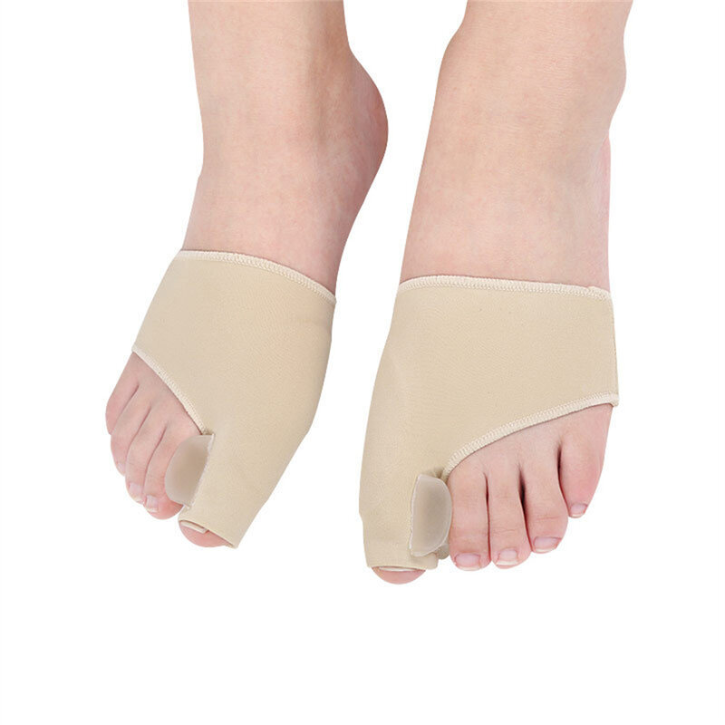 1Pair Toe Separator Hallux Valgus Bunion Corrector Orthotics Feet Bone Thumb Adjuster Correction Pedicure Sock Straightener