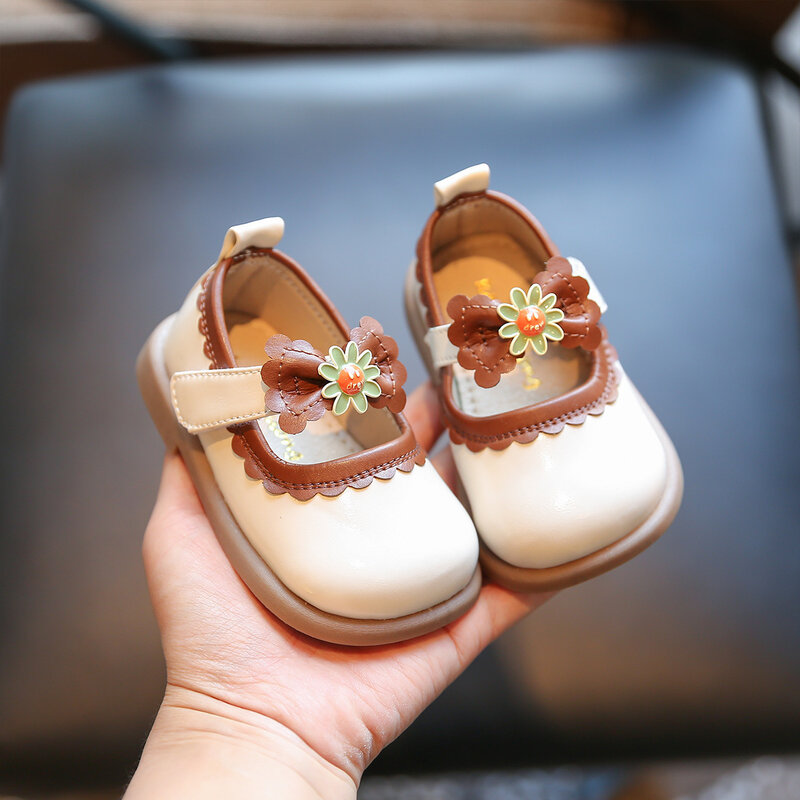 Chaussures de princesse à l'offre elles souples pour bébé fille, souliers pour enfant de 1 à 2 ans, printemps et automne