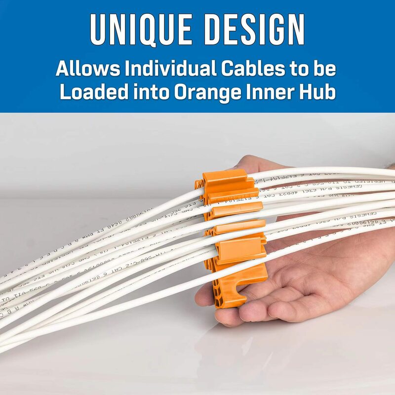 Peigne de câble de dispositif de cardage réseau, arrang, plastique ABS, câblage générique, catégorie 5 et 6, directions réseau, outils de pose et de cardage