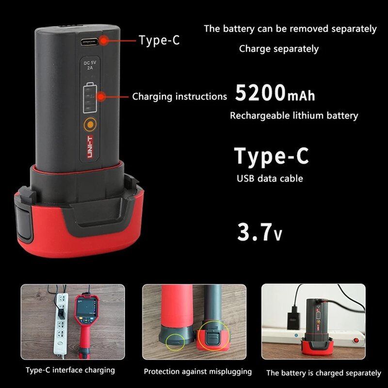 UNI-T-Câmera termográfica infravermelha, testes industriais, aquecimento de piso, circuito PCB, UTi260E, resolução 25Hz, 256x192