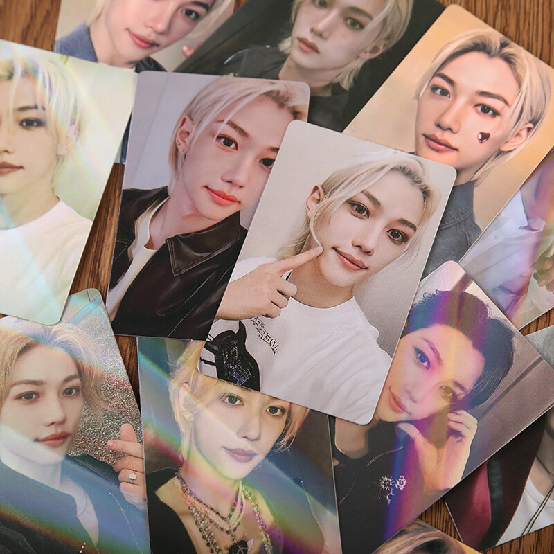 15 pz/set KPOP Bangchan Hyunjin Felix Personal Selfie Lomo Cards List Lee Know Seungmin I.N Two Sides photogcards Fans Collection