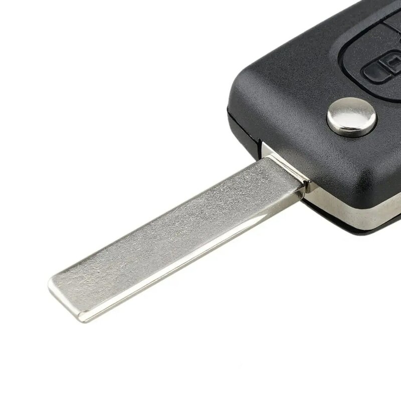 Cangkang Kunci Mobil Lipat Lipat untuk Peugeot 206 407 307 607 untuk Citroen C2 C3 C4 C5 C6 Berlingo Casing Kunci Jarak Jauh 2/3 Tombol