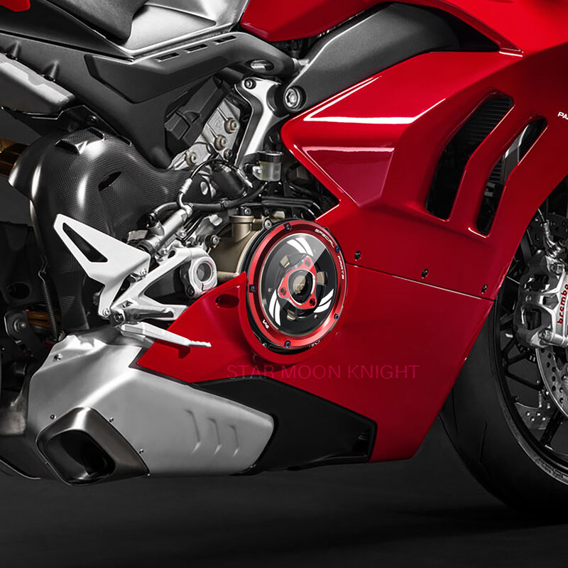 Trasparente coperchio frizione motore Racing molla fermo R protezione protezione per Ducati Panigale V4 V4s V4 speciale 18-2021 piastra di pressione