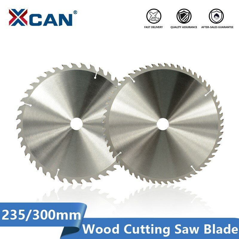 XCAN-disco de corte de madera con punta de carburo, 235, 300mm, hoja de sierra Circular TCT, 24, 40, 48, 60 dientes