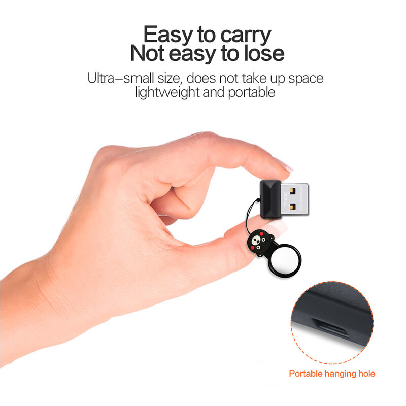 WANSENDA Super Mini USB Flash Drive impermeabile Pendrive 64GB 32GB 16GB 8GB 4GB capacità reale USB 2.0 Memory Stick Thumbdrive