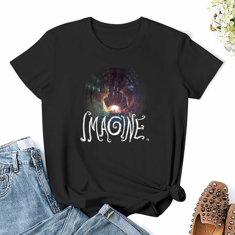 Fairy Tale Kings (Imagine) T-Shirt Female clothing animal print shirt for girls kawaii clothes female Woman clothes