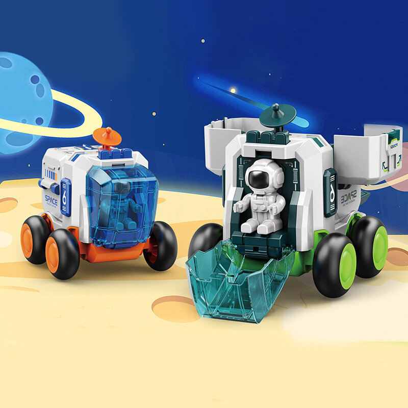 Inertia Car Space Plastic Model Cars giocattoli per bambini deformazione Space Toy Rocket astronave Space Exploration Car Gift For Boys