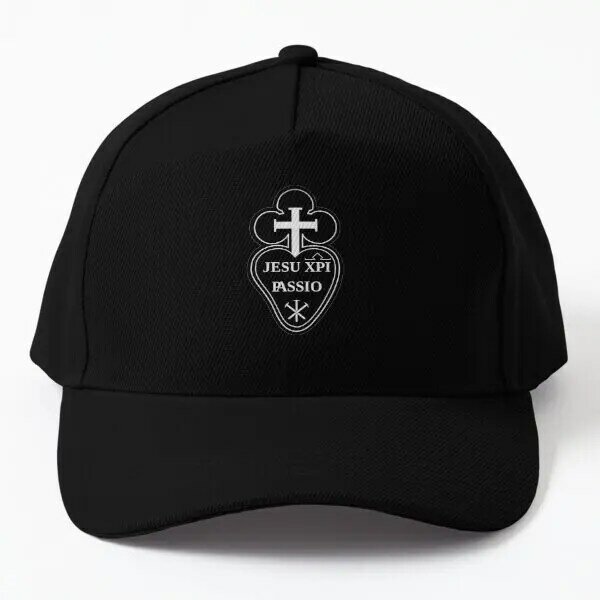 Jesu-gorra de béisbol con emblema de Passio para mujer, sombrero de sol, Color sólido, negro, deportivo, estampado, Xpi