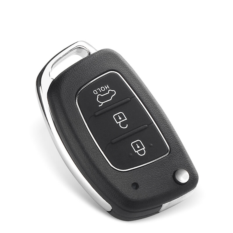 KEYYOU – coque de clé de voiture pour Hyundai Solaris ix35 ix45 ELANTRA Santa Fe HB20 Verna HY15/HY20/TOY40 lame 3 boutons