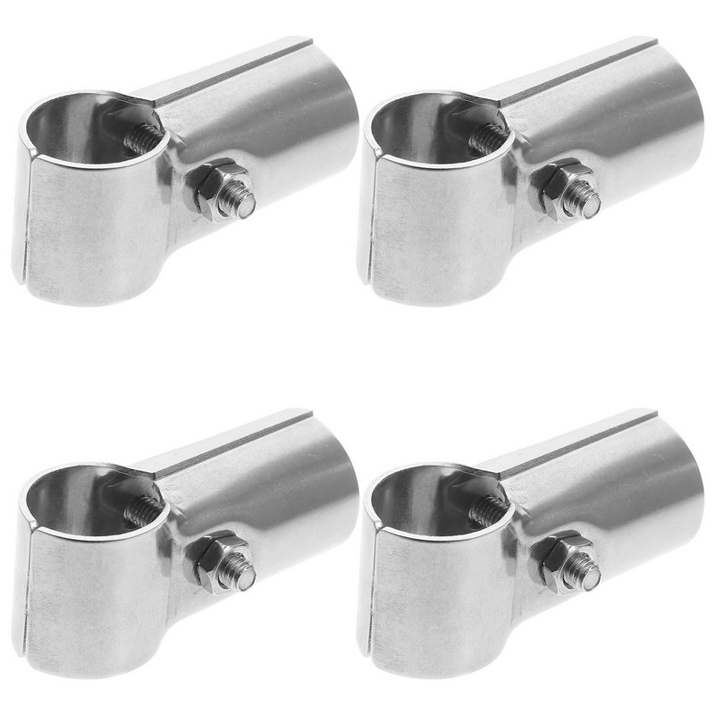 4 Pcs End Clamps Link End Clamps Link Dog Shelf Home Supplies Stainless Steel Fitting Tools