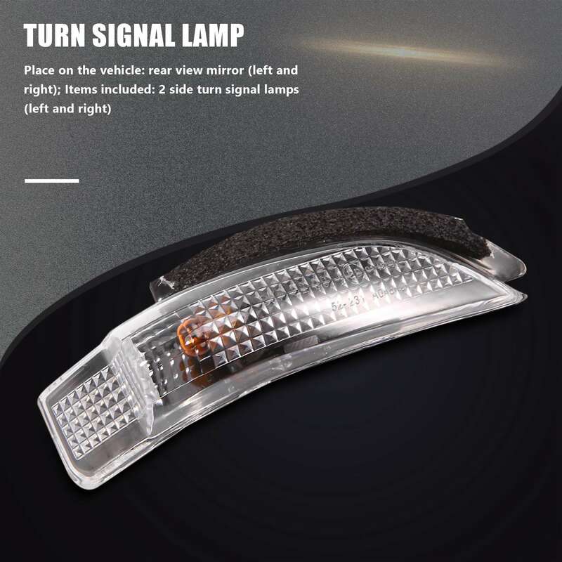 Luz de señal de giro indicadora de espejo lateral, lámpara apta para Toyota Camry Avalon Corolla Prius C 81730-02140