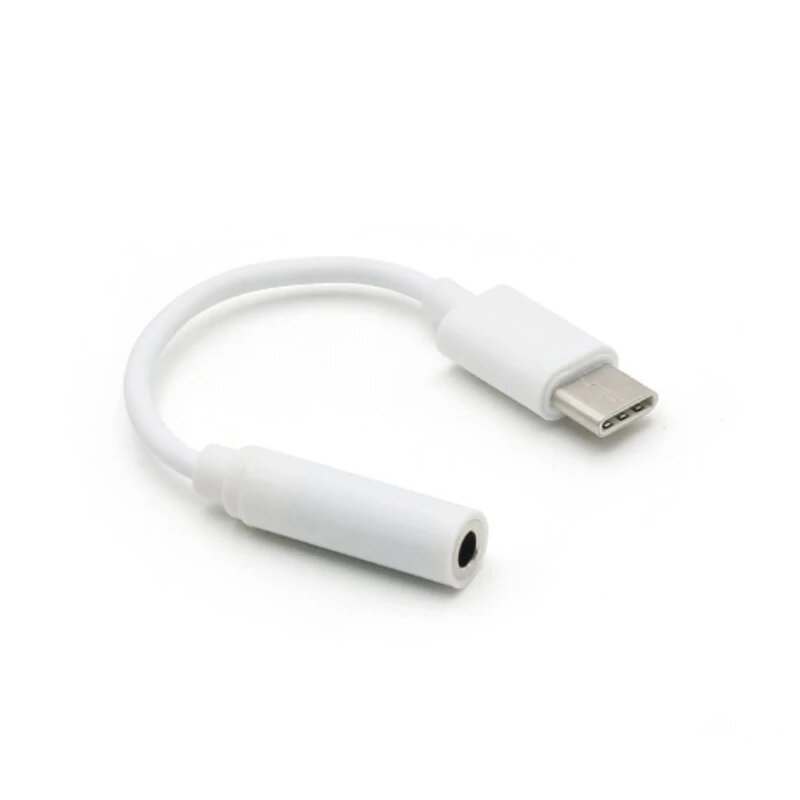 10-100pcs Typ-C Zu 3,5mm Kopfhörer Kabel Adapter Usb 3,1 Typ C USB-C Männlichen Zu 3,5 AUX Audio Weibliche Jack Für Letv Xiaomi