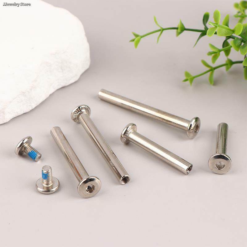 2Sets Stainless Steel Luggage Screws, Luggage Accessories Luggage Wheels Bolts 6*33-60mm
