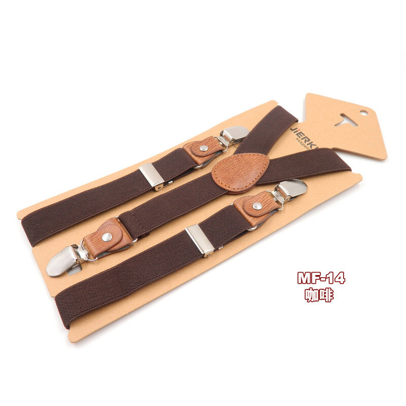 Vintage Elastic Suspenders Stripes Suspenders For Children Retro Braces Adjustable Y-shape Back Kids Suspenders Tirantes