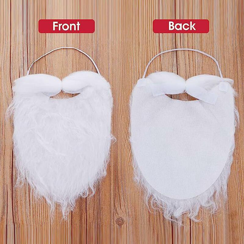 Fake Beard False Beards Costume Accessories Props Flannel Beard Facial Hair Mustache for Holiday Halloween Stage Performance