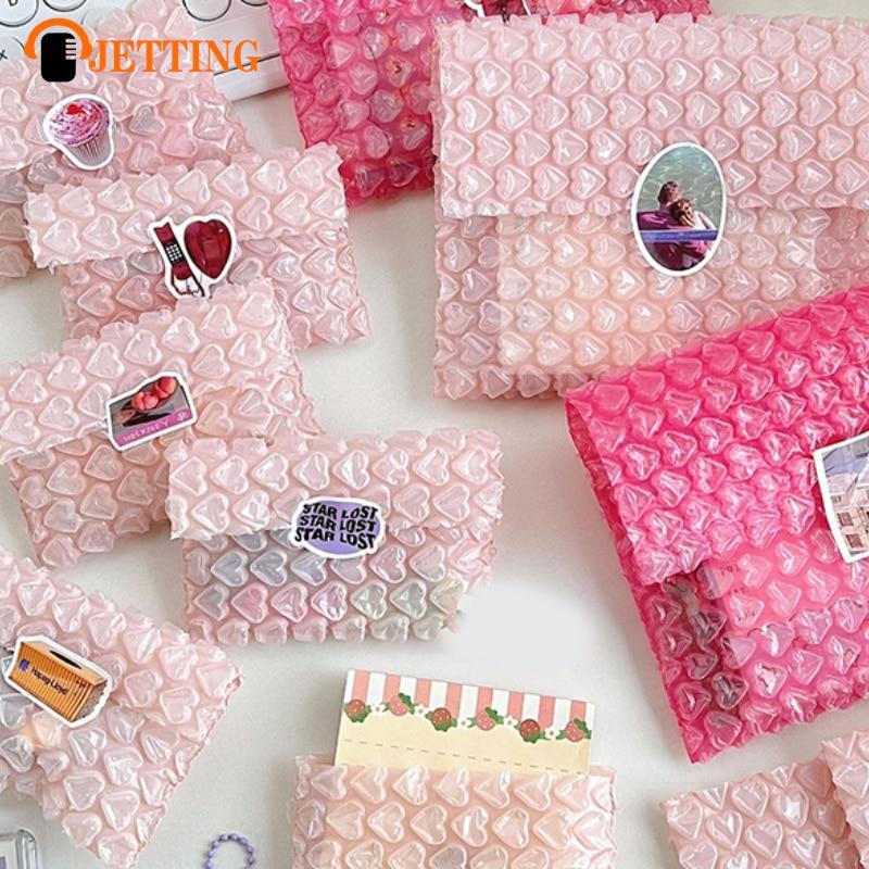 10pcs Pink Love Bag Bubble Envelope Bubble Envelope Padded Envelope Packaging Bag Business Bubble Envelope Mailing Packaging Bag