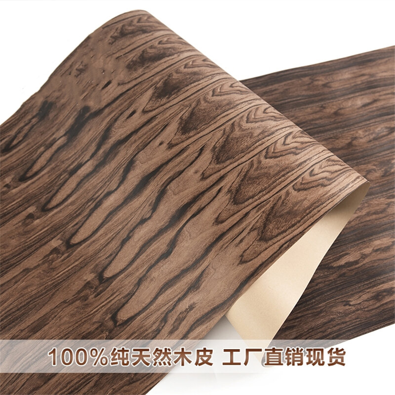 Pelapis furnitur kayu Veneer Rosewood asli alami 87 sekitar 55cm x 2.5m 0.25mm tebal C/C