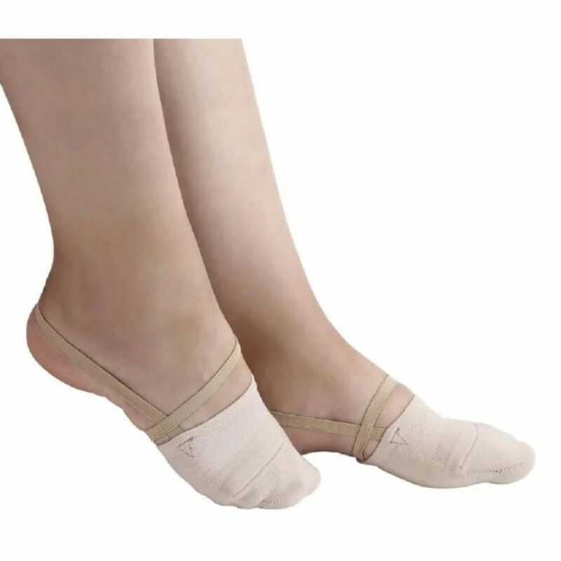 1 пара вязаных туфель для художественной гимнастики, Детские профессиональные защитные туфли для танцев, мягкая эластичная обувь на мягкой подошве для танца живота