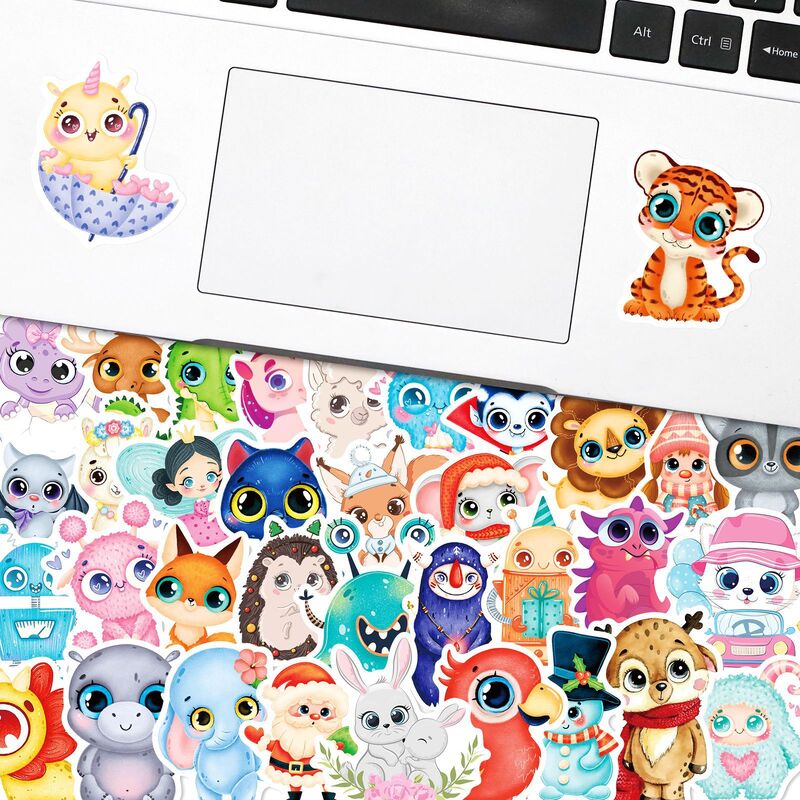 10/30/50Pcs Cartoon Animal Cute Waterproof Decorative Sticker Kids Toy Luggage Cup Laptop Phone Skateboard Scrapbook Aesthetic