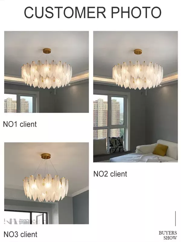 Candelabros de techo de cristal de plumas LED modernos, lámpara colgante para sala de estar, comedor, decoración del hogar, accesorios de brillo