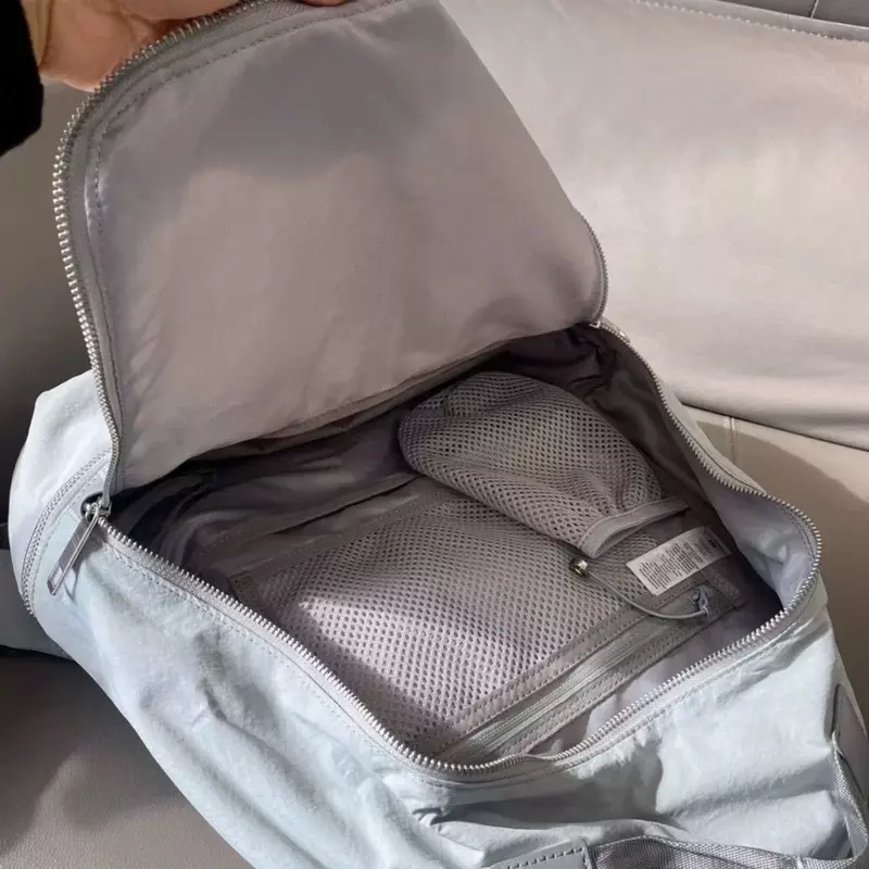 LuluLogo унисекс городской рюкзак для путешествий, рюкзак для йоги, Повседневная Водонепроницаемая спортивная сумка для фитнеса, многофункциональный вместительный рюкзак