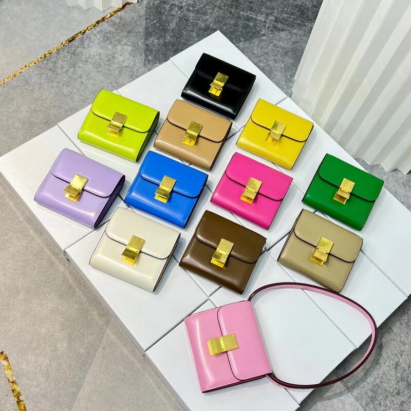 Frühling 2023 Neue Mini Crossbody Kleine Brieftasche Split Rindsleder Tofu Tasche Leder Kleine Quadratische Tasche Handtasche Dame