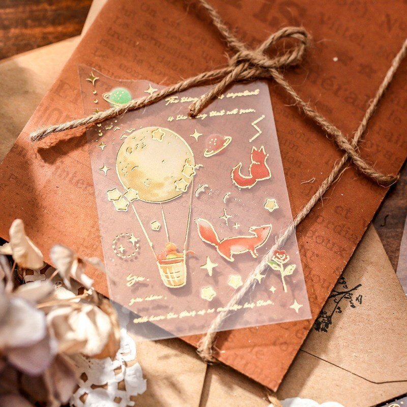 3 Pcs DIY Little Prince สติ๊กเกอร์งานฝีมืออุปกรณ์ Scrapbook ความงามสติกเกอร์สำหรับ Journaling แล็ปท็อปนักออกแบบ